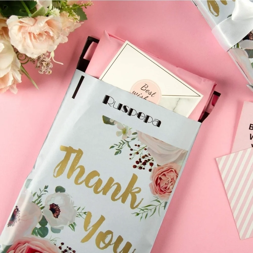 🔹️🔟 Poly Mailers small floral  6 x9 inches bundle  ✨️🌸
